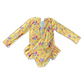 Girls long sleeve togs - Yellow floral