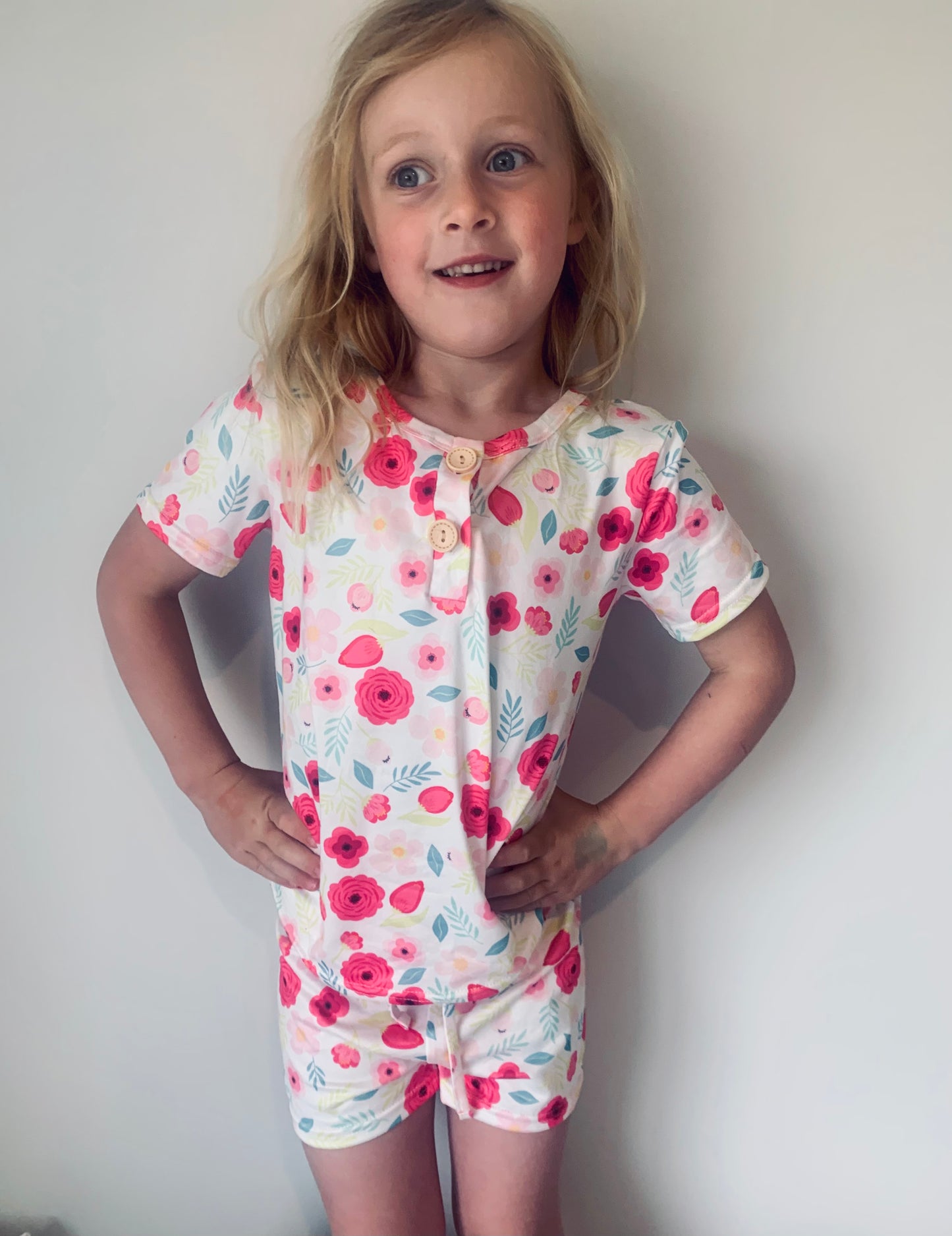 Girls Summer PJs - florals