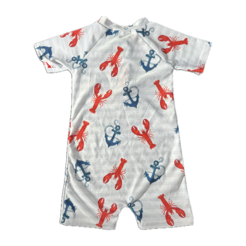 Boys one piece togs - Lobster