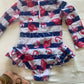 Girls long sleeve togs - Pink Flamingo’s