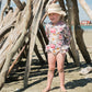Girls long sleeve togs - Vintage florals